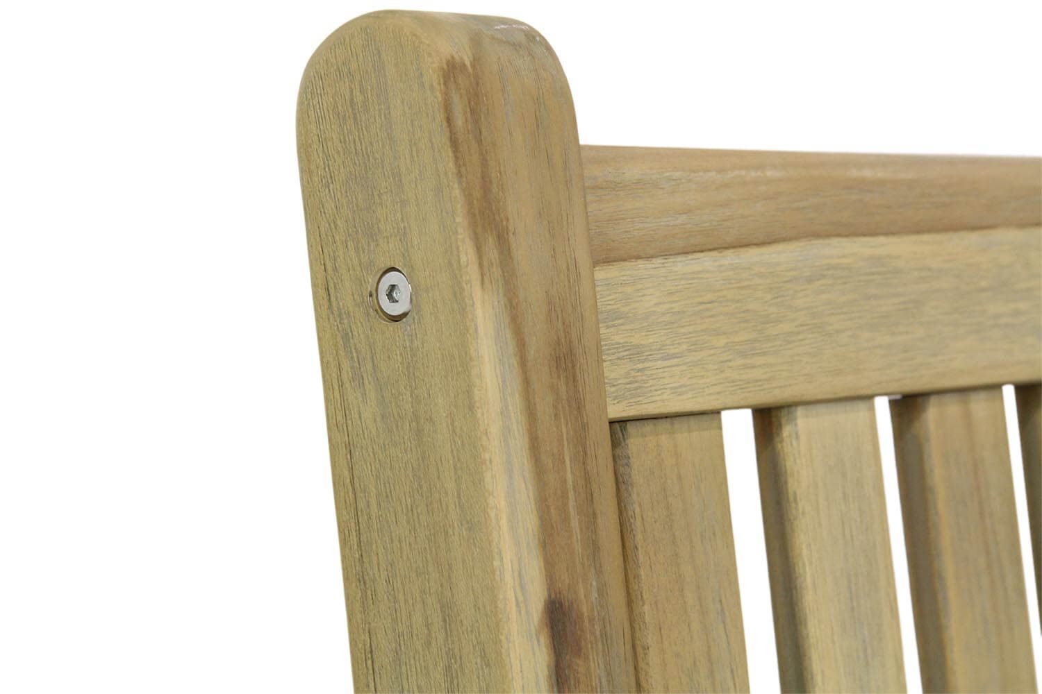 Garden Collections Preston tuinbank teak 180 cm incl. orange kussen