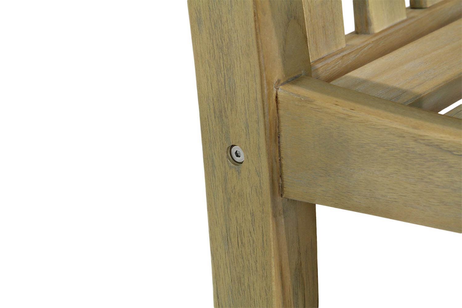 Garden Collections Preston tuinbank teak 180 cm incl. orange kussen