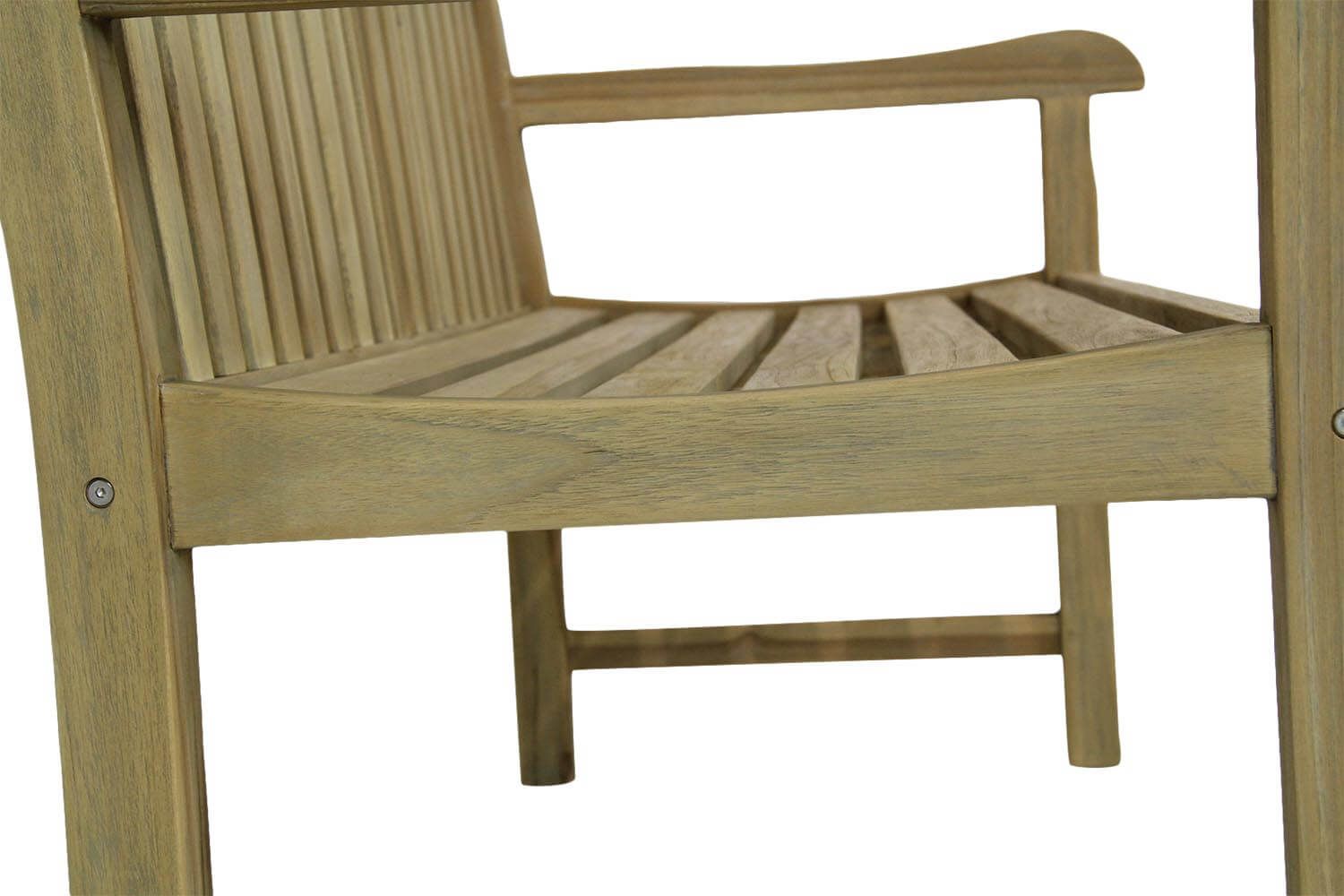 Garden Collections Preston tuinbank teak 180 cm incl. orange kussen