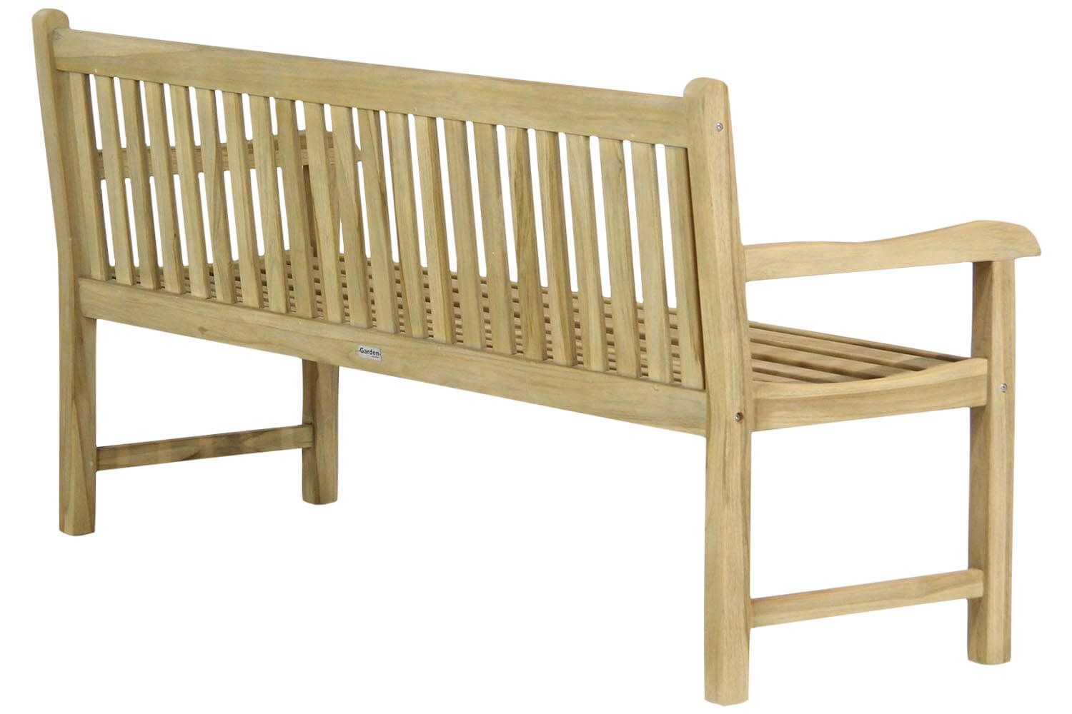 Garden Collections Preston tuinbank teak 180 cm incl. orange kussen