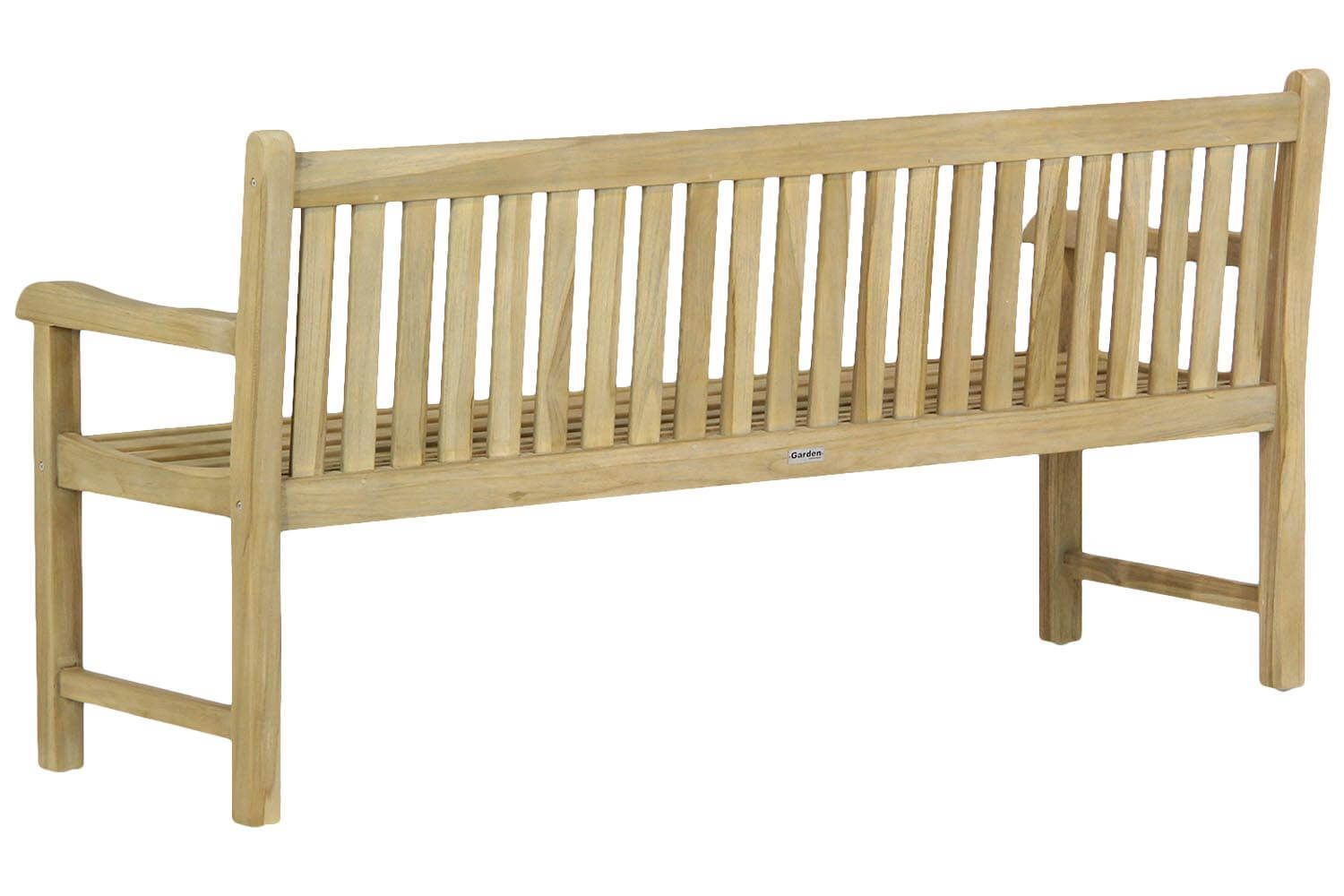 Garden Collections Preston tuinbank teak 180 cm incl. orange kussen