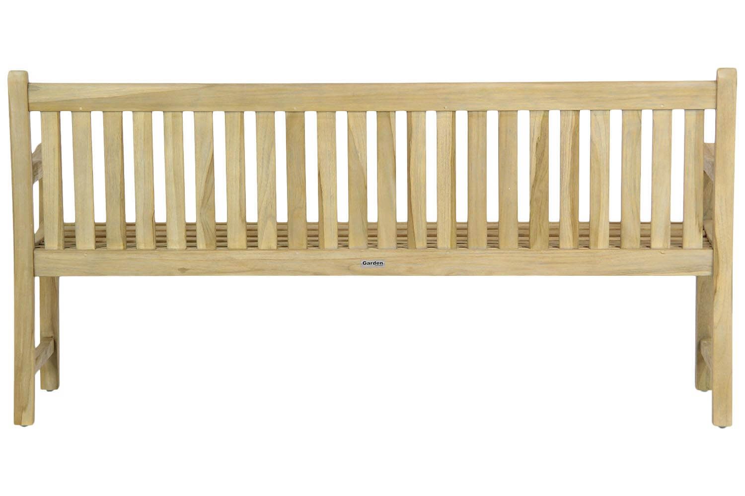 Garden Collections Preston tuinbank teak 180 cm incl. orange kussen