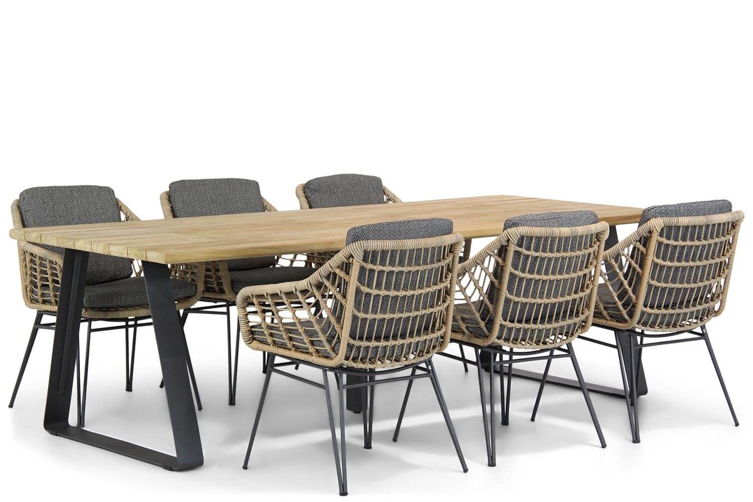 4 Seasons Outdoor Cottage/Basso 240 cm dining tuinset 7-delig thumbnail