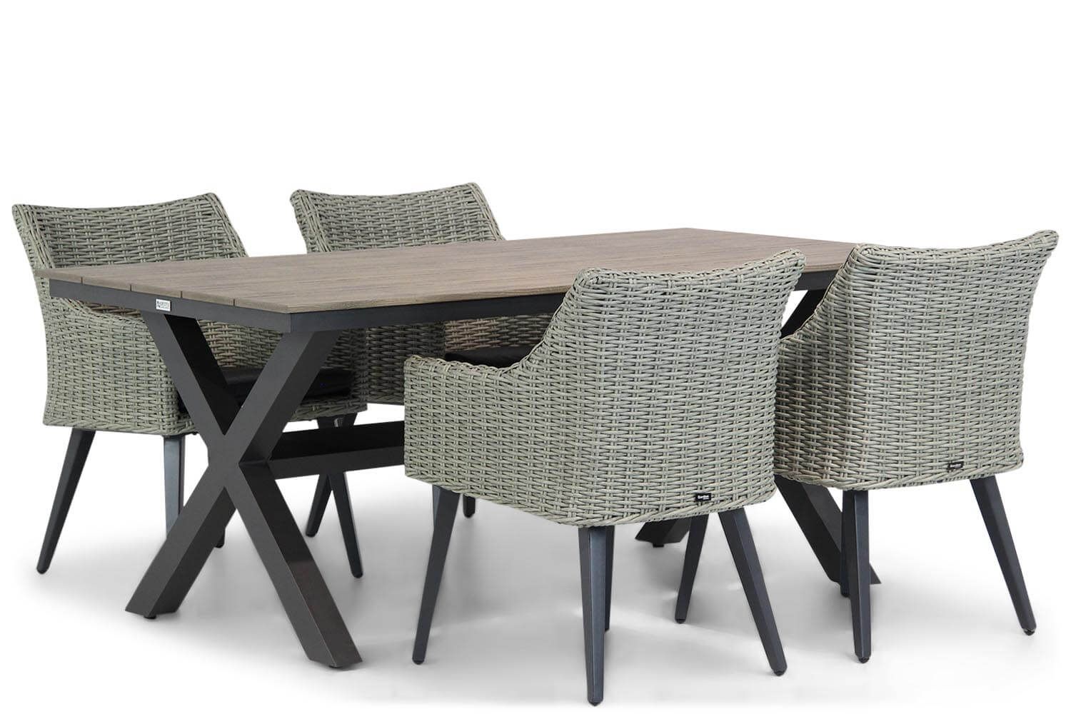 Garden Collections Milton/Forest 180 cm dining tuinset 5-delig thumbnail