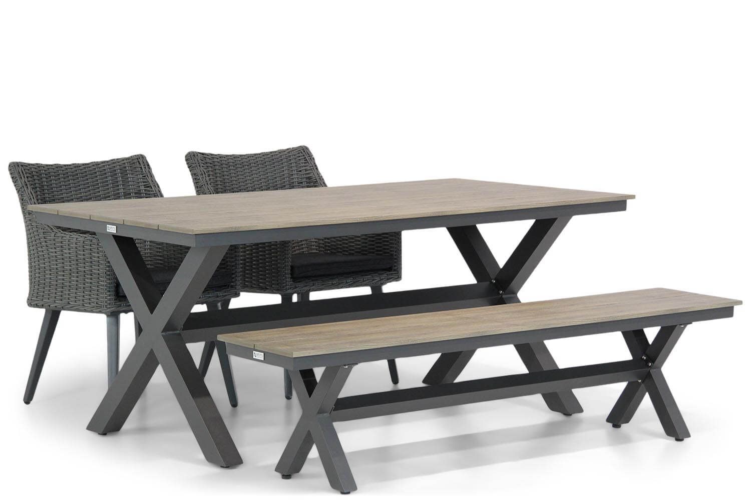 Garden Collections Milton/Forest 180 cm dining tuinset 4-delig thumbnail