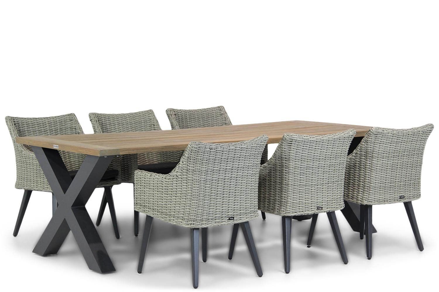 Garden Collections Milton/Cardiff 240 cm dining tuinset 7-delig thumbnail
