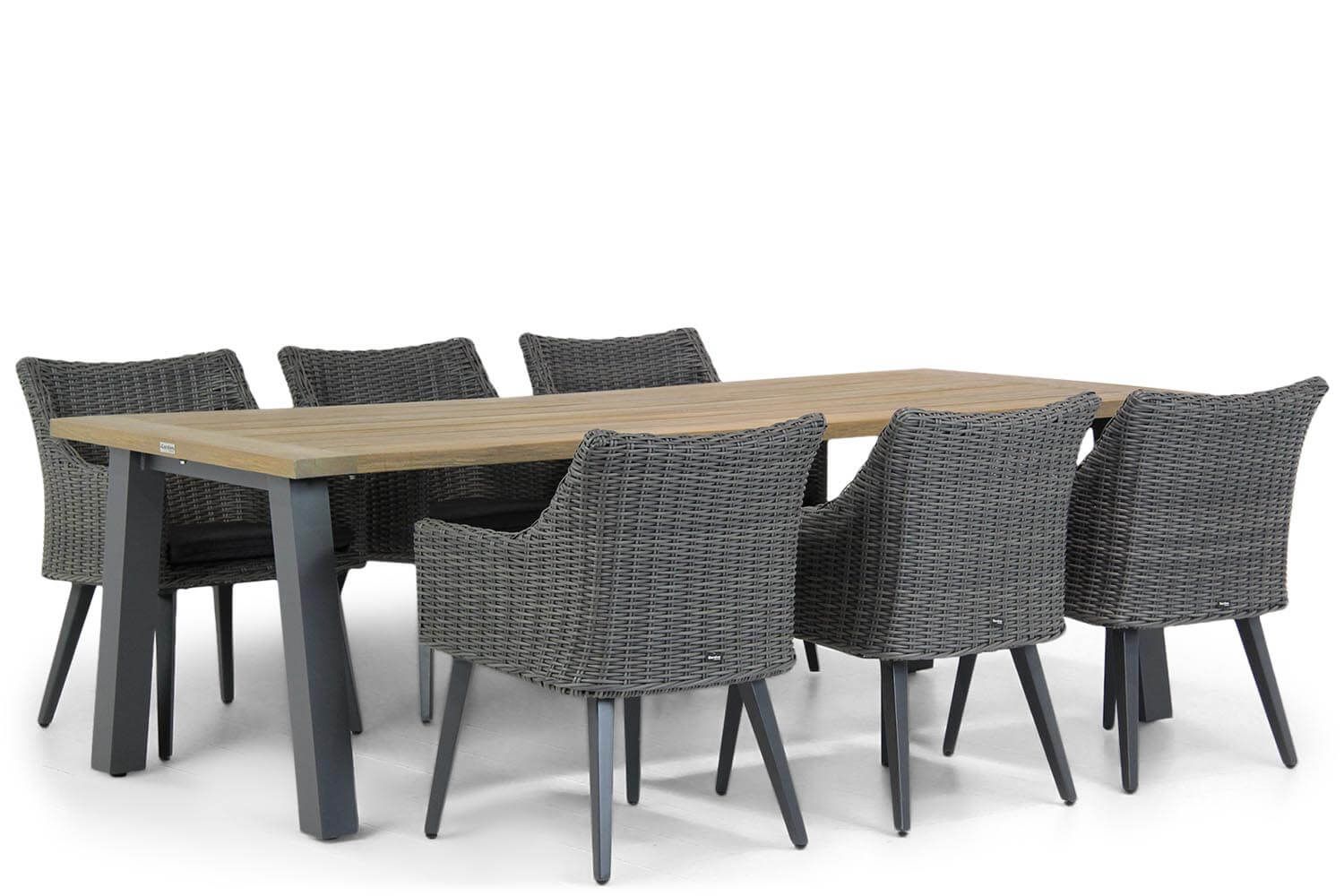 Garden Collections Milton/Glasgow 240 cm dining tuinset 7-delig thumbnail