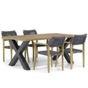 Lifestyle Dallas/Cardiff 180 cm dining tuinset 5-delig thumbnail