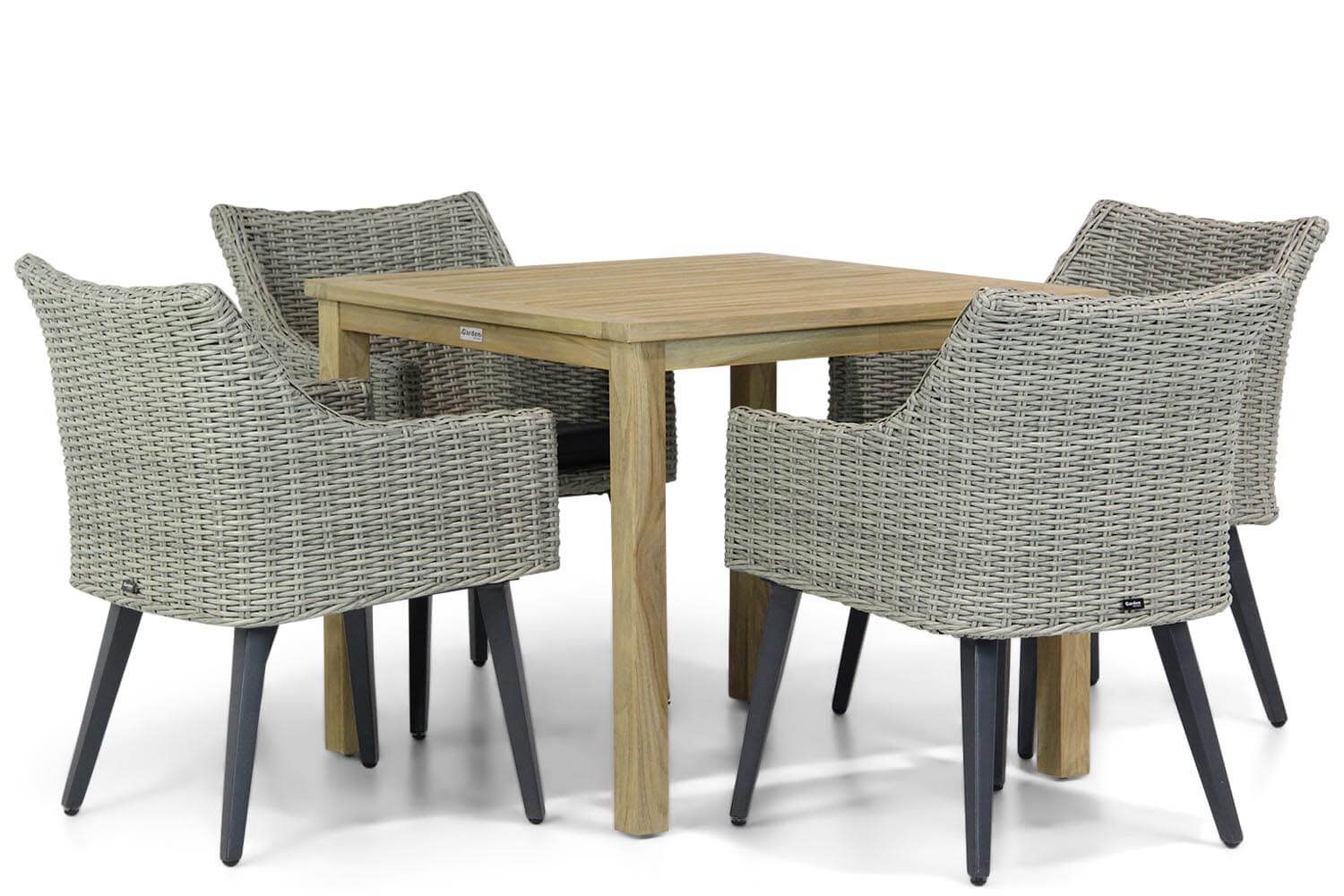 Garden Collections Milton/Weston 90 cm dining tuinset 5-delig thumbnail