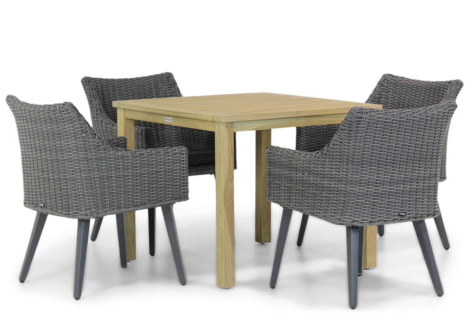 Garden Collections Milton/Weston 90 cm dining tuinset 5-delig thumbnail