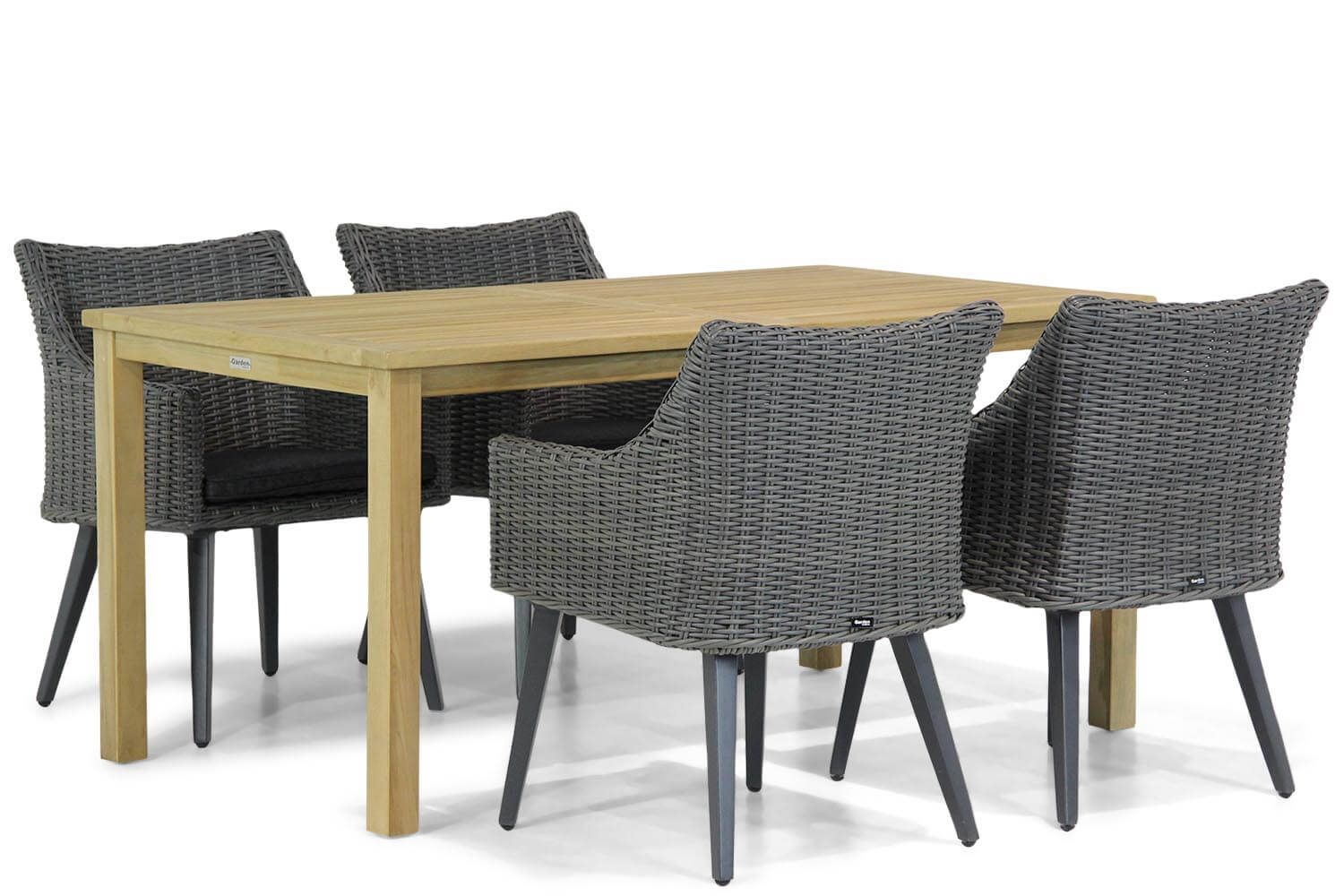 Garden Collections Milton/Weston 160 cm dining tuinset 5-delig thumbnail