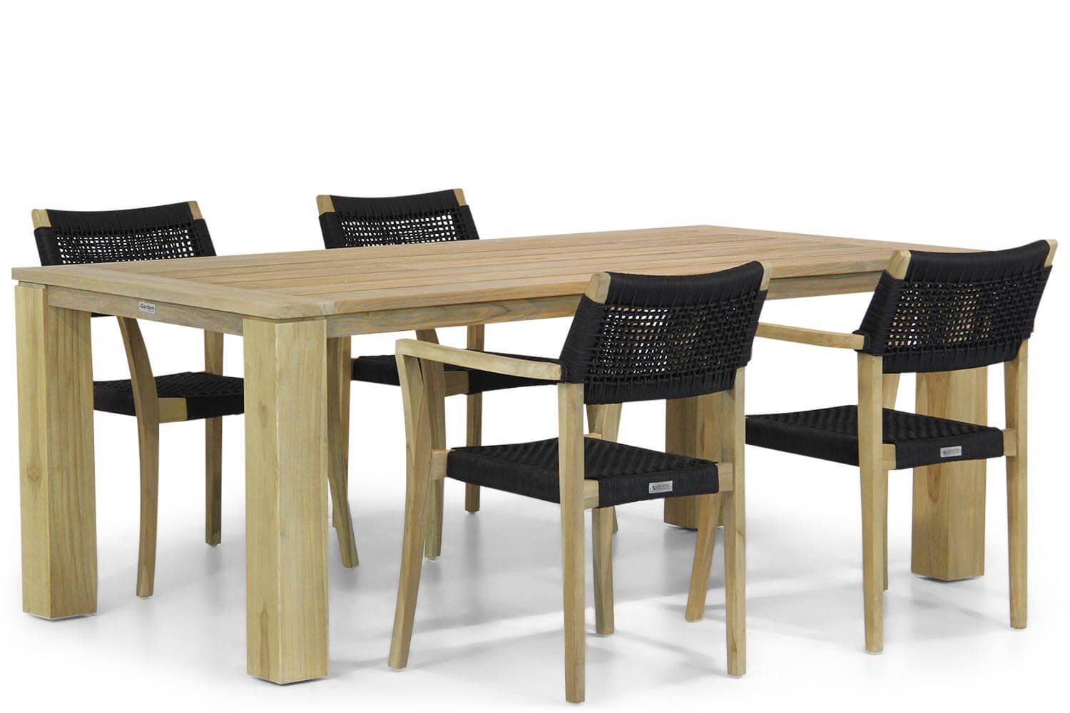 Lifestyle Dallas/Brighton 200 cm dining tuinset 5-delig thumbnail