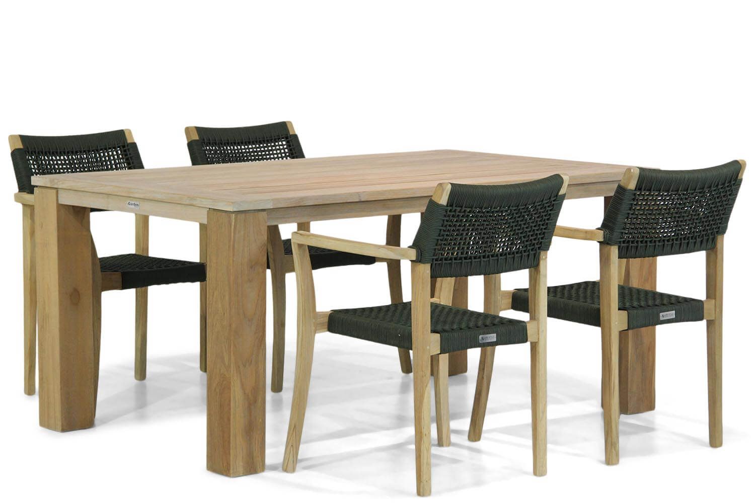 Lifestyle Dallas/Brighton 165 cm dining tuinset 5-delig thumbnail