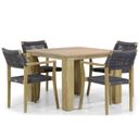 Lifestyle Dallas/Brighton 100 cm dining tuinset 5-delig thumbnail