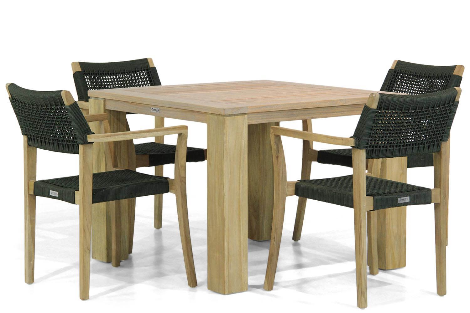 Lifestyle Dallas/Brighton 100 cm dining tuinset 5-delig thumbnail