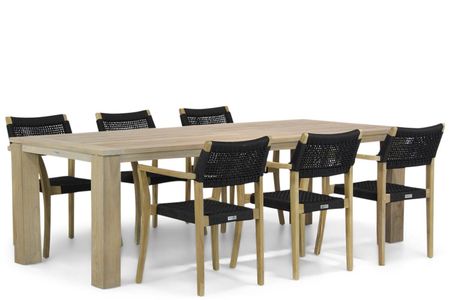 Lifestyle Dallas/Brighton 240 cm dining tuinset 7-delig