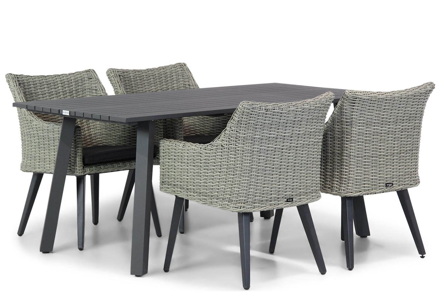 Garden Collections Milton/Villagio 170 cm dining tuinset 5-delig thumbnail