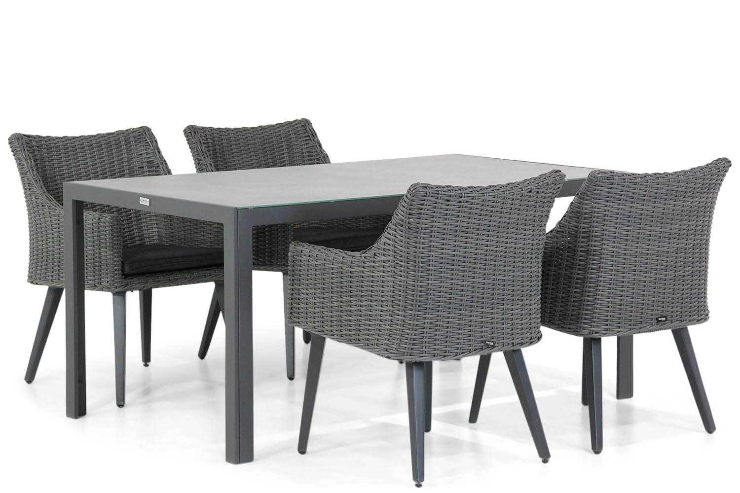 Garden Collections Milton/Varano 160 cm dining tuinset 5-delig thumbnail