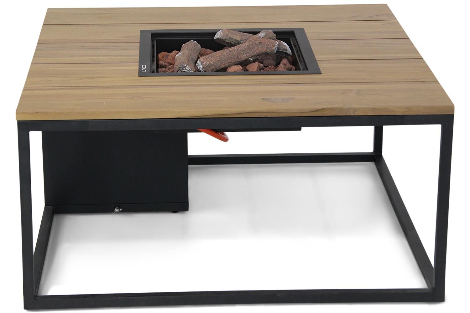 Cosiloft lounge vuurtafel 100 x 100 cm Antracite