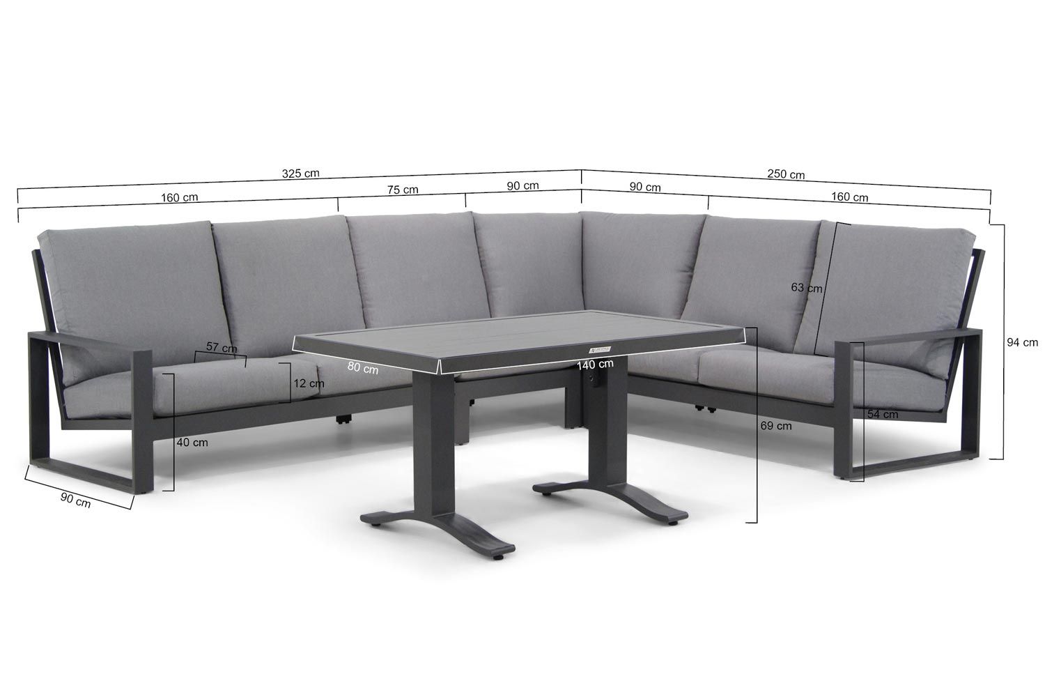 Lifestyle Imperia/Lione dining loungeset 5-delig