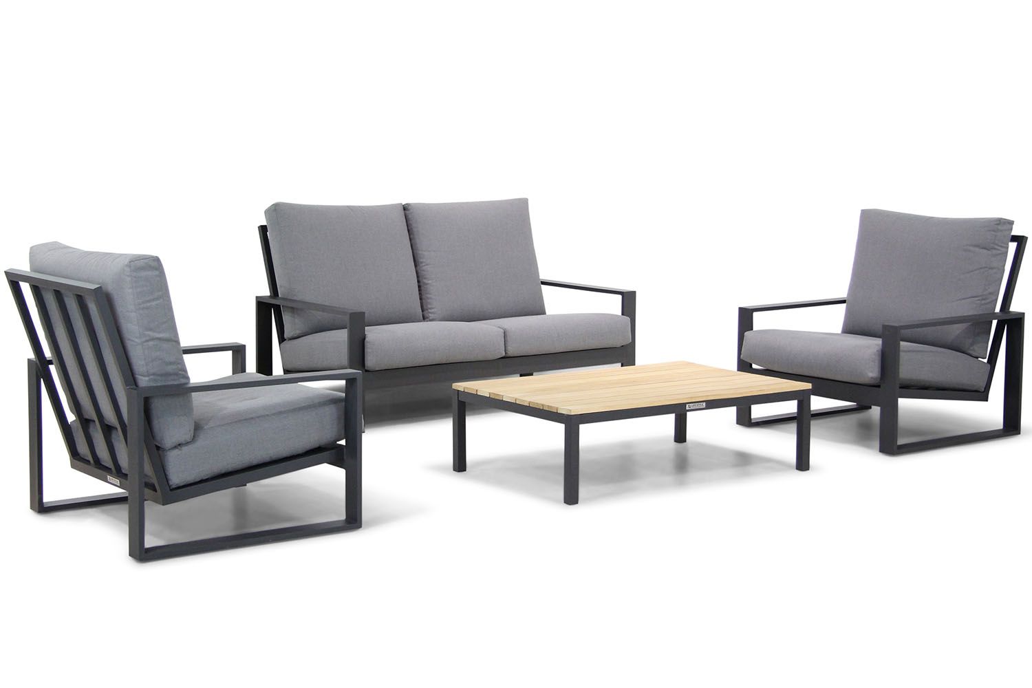 Lifestyle Imperia/Ferrara 120 cm stoel-bank loungeset 4-delig thumbnail