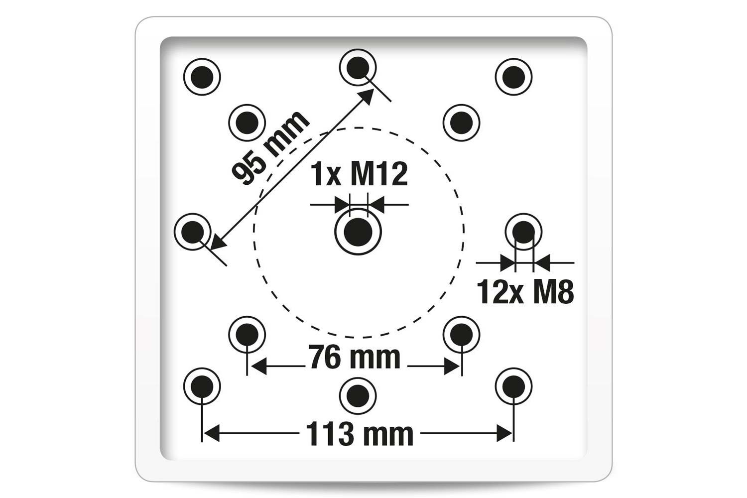 Platinum ingraafvoet XL