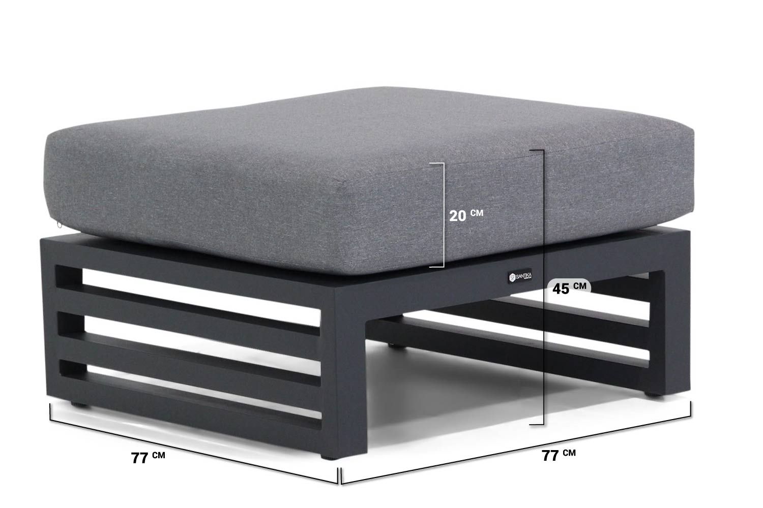Santika Jaya chaise longue loungeset 3-delig