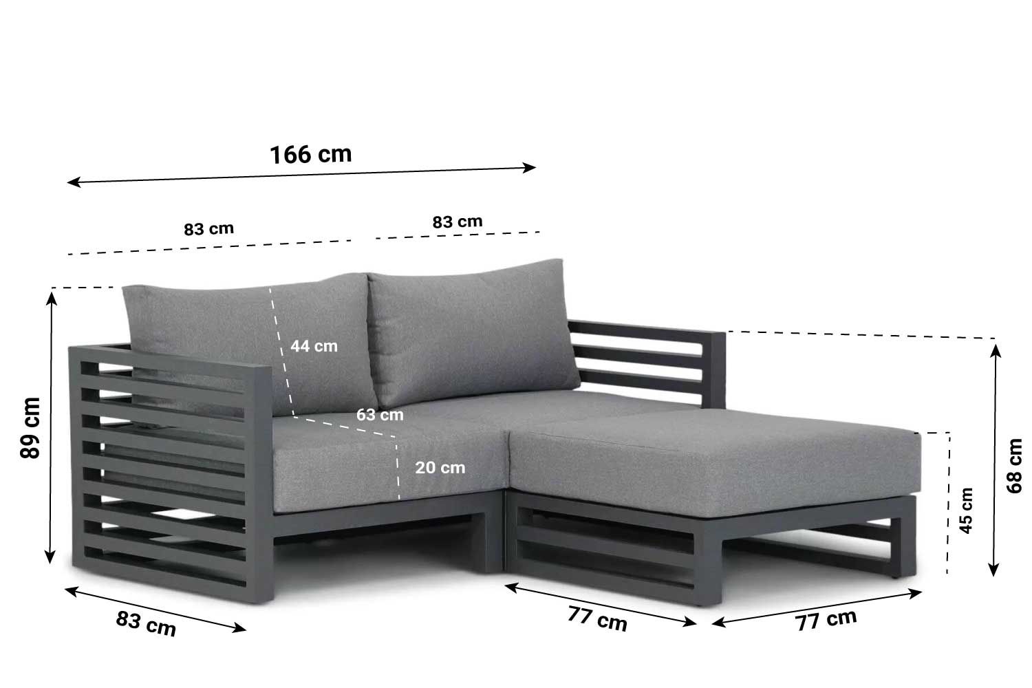 Santika Jaya chaise longue loungeset 3-delig thumbnail