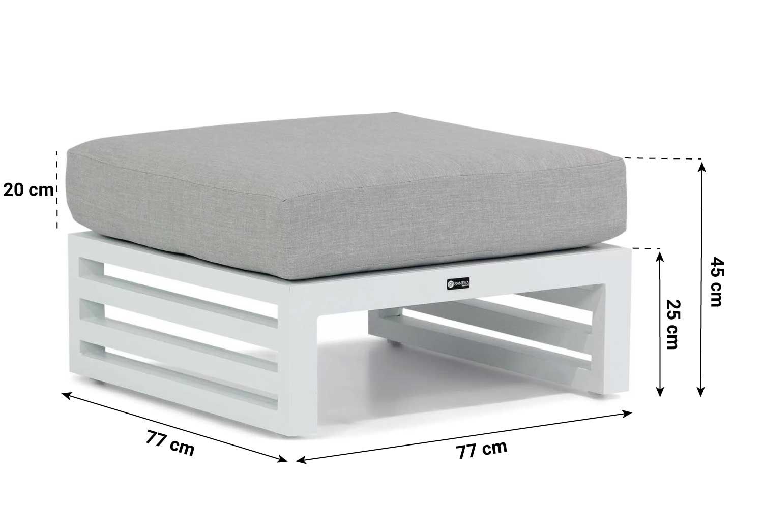 Santika Jaya lounge voetenbank - Quick Dry Foam