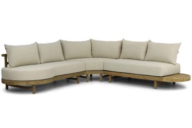 Santika Kayu hoek loungeset 3-delig