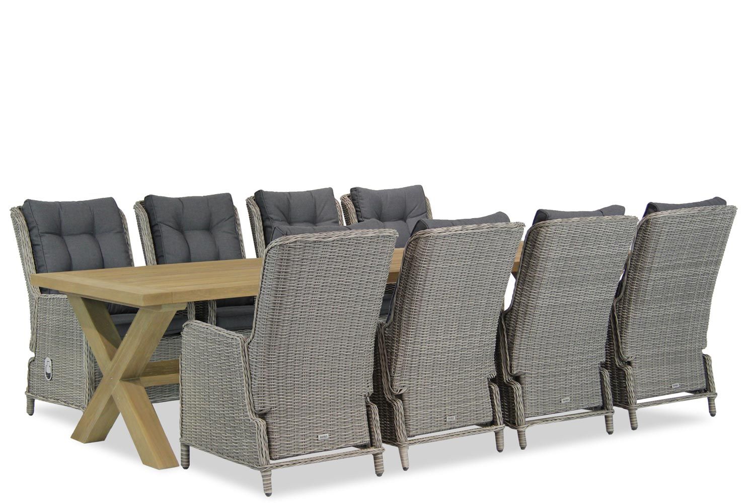 Garden Collections Kingston/Oregon 300 cm dining tuinset 9-delig thumbnail