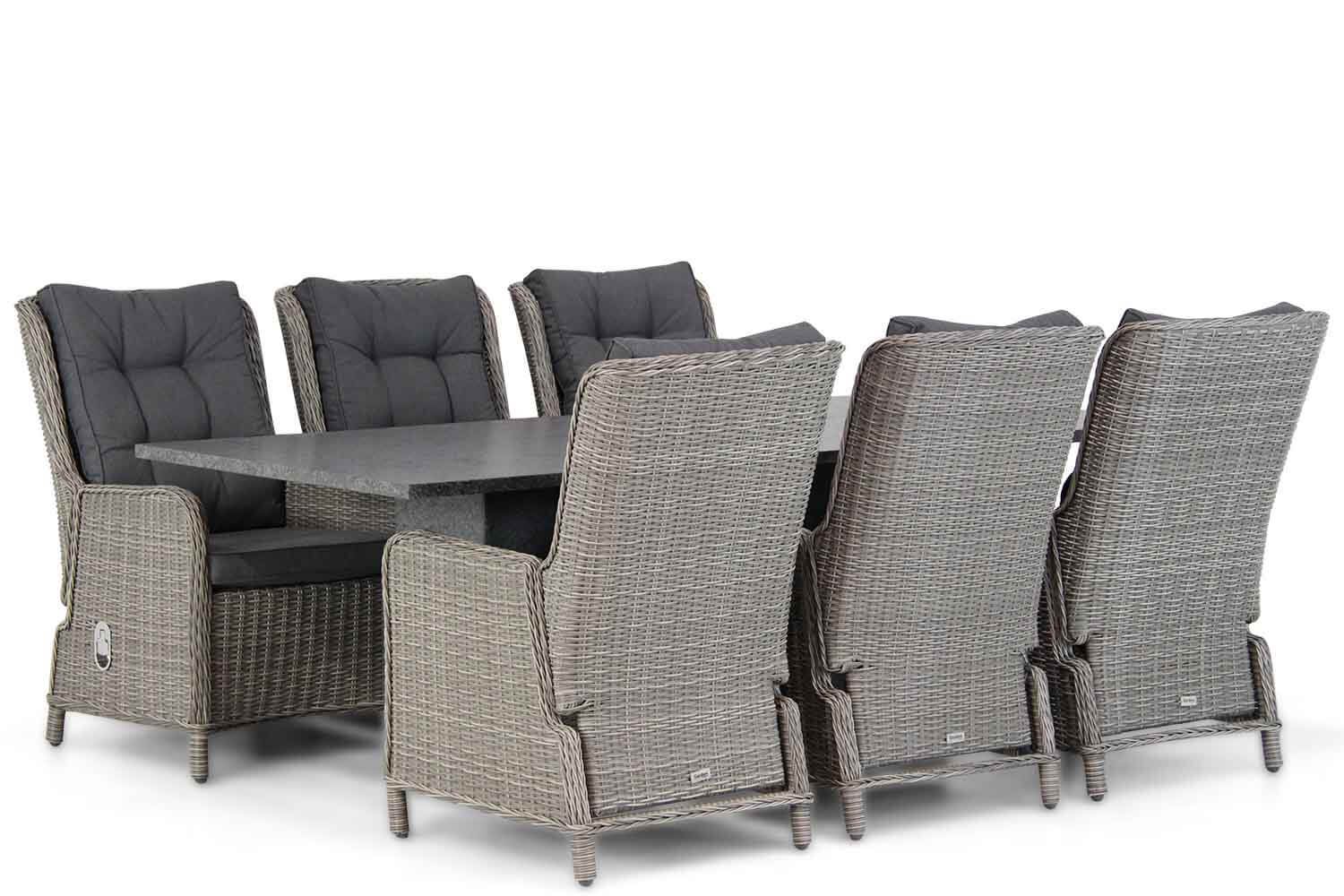 Garden Collections Kingston/Graniet 220 cm dining tuinset 7-delig thumbnail