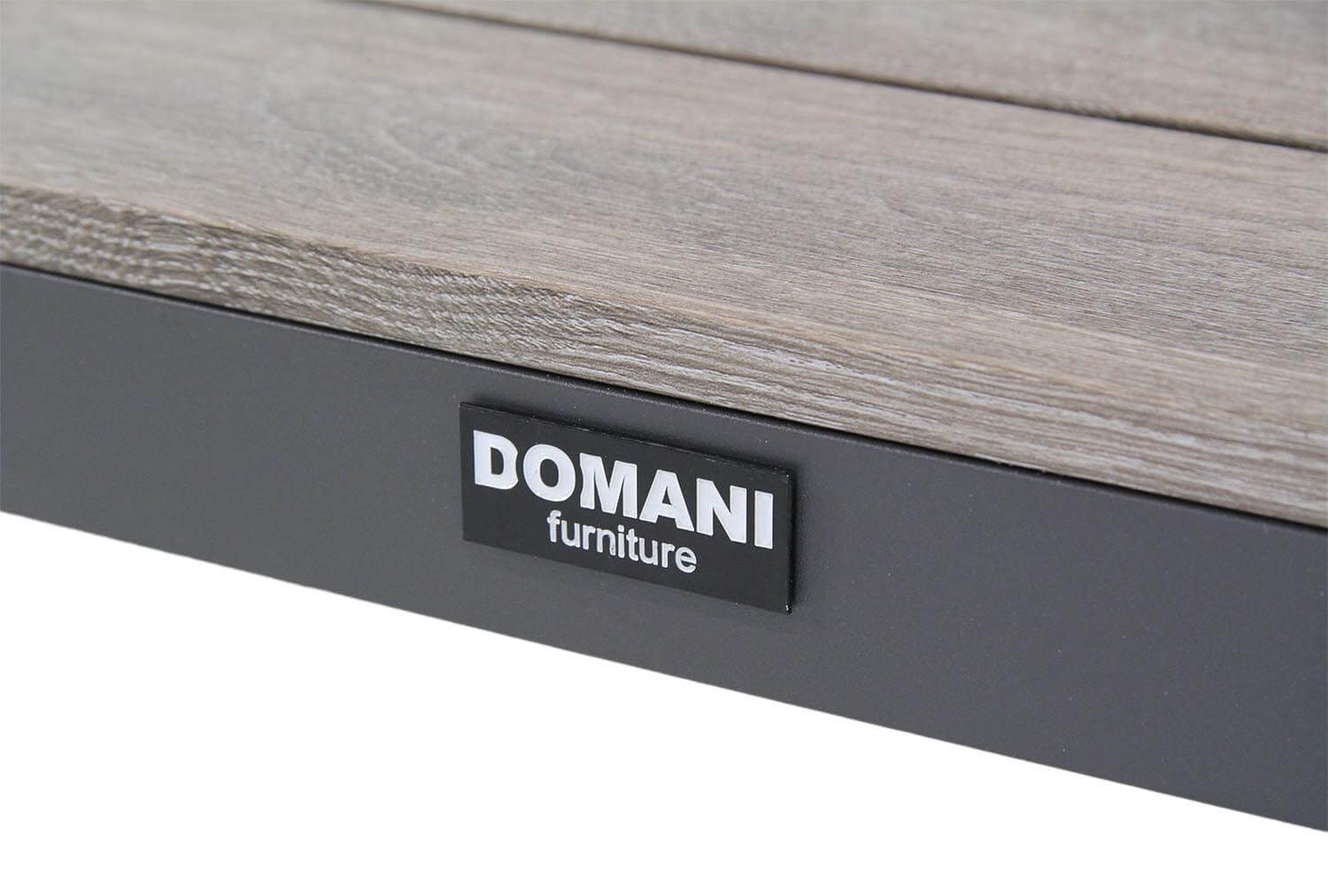 Domani La Festa loungetafel 70x70 antraciet/polywood