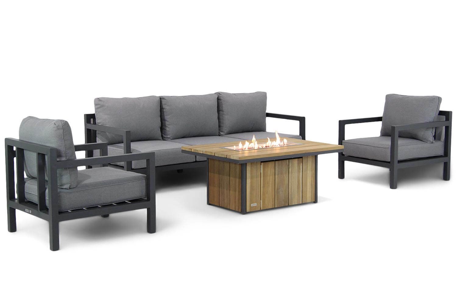 Lifestyle Lagos/Seaside 120 cm stoel-bank loungeset 4-delig thumbnail