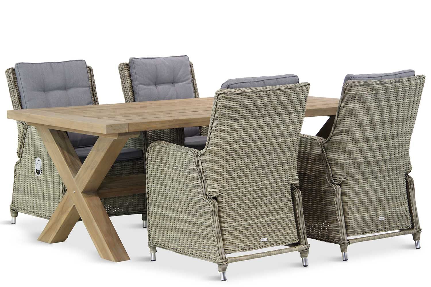 Garden Collections Lancester/Oregon 200 cm dining tuinset 5-delig thumbnail