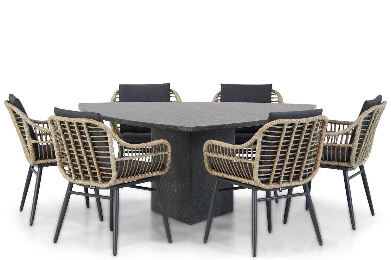 Coco Leonardo/Graniet 170 cm dining tuinset 7-delig thumbnail