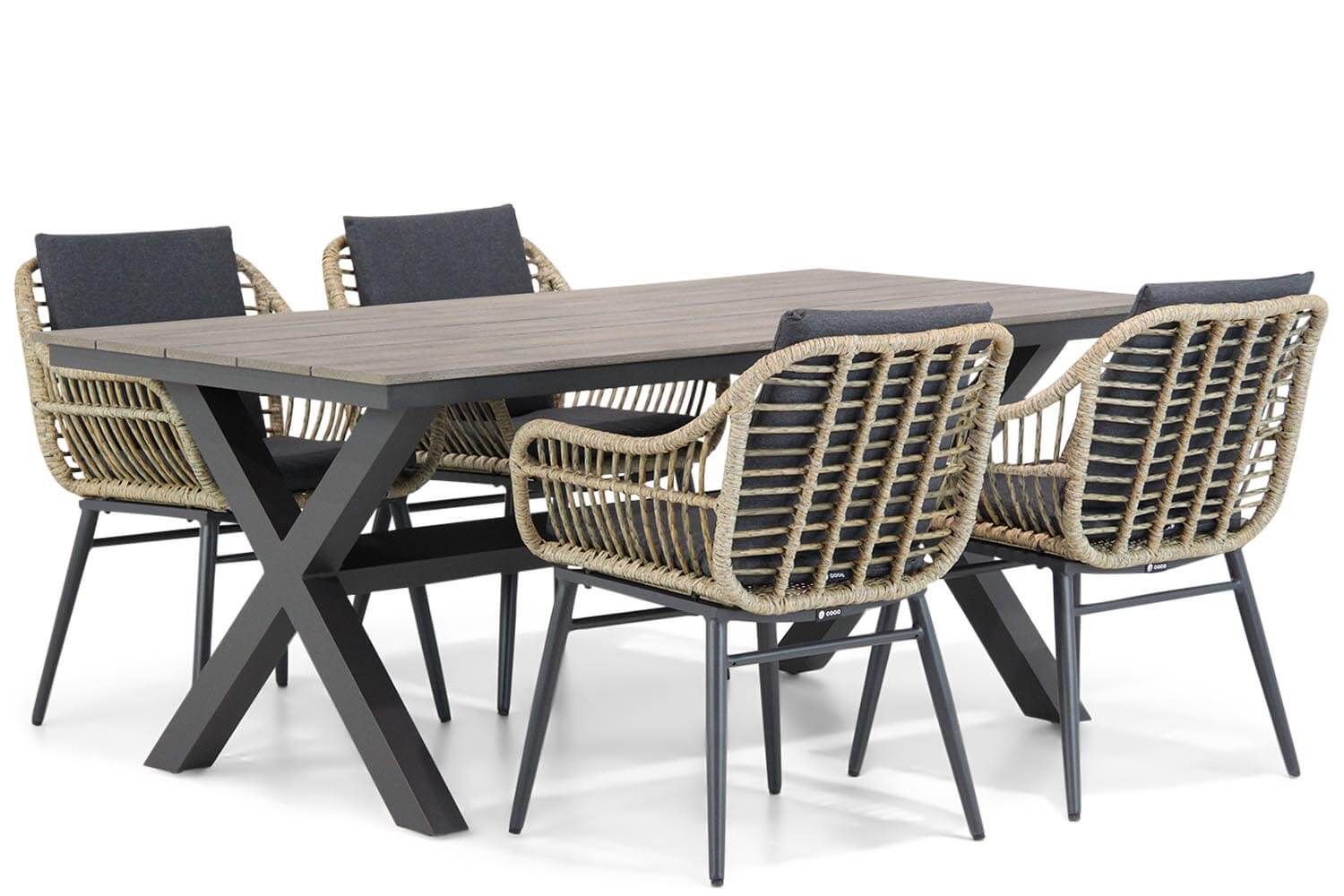 Coco Leonardo/Forest 180 cm dining tuinset 5-delig thumbnail