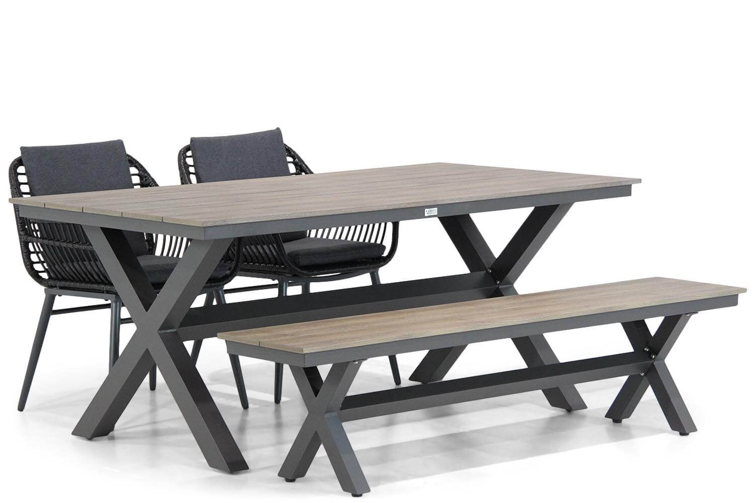 Coco Leonardo/Forest 180 cm dining tuinset 4-delig thumbnail