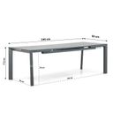 Osmen Joliet/Alicante 180/240 cm dining tuinset 5-delig thumbnail