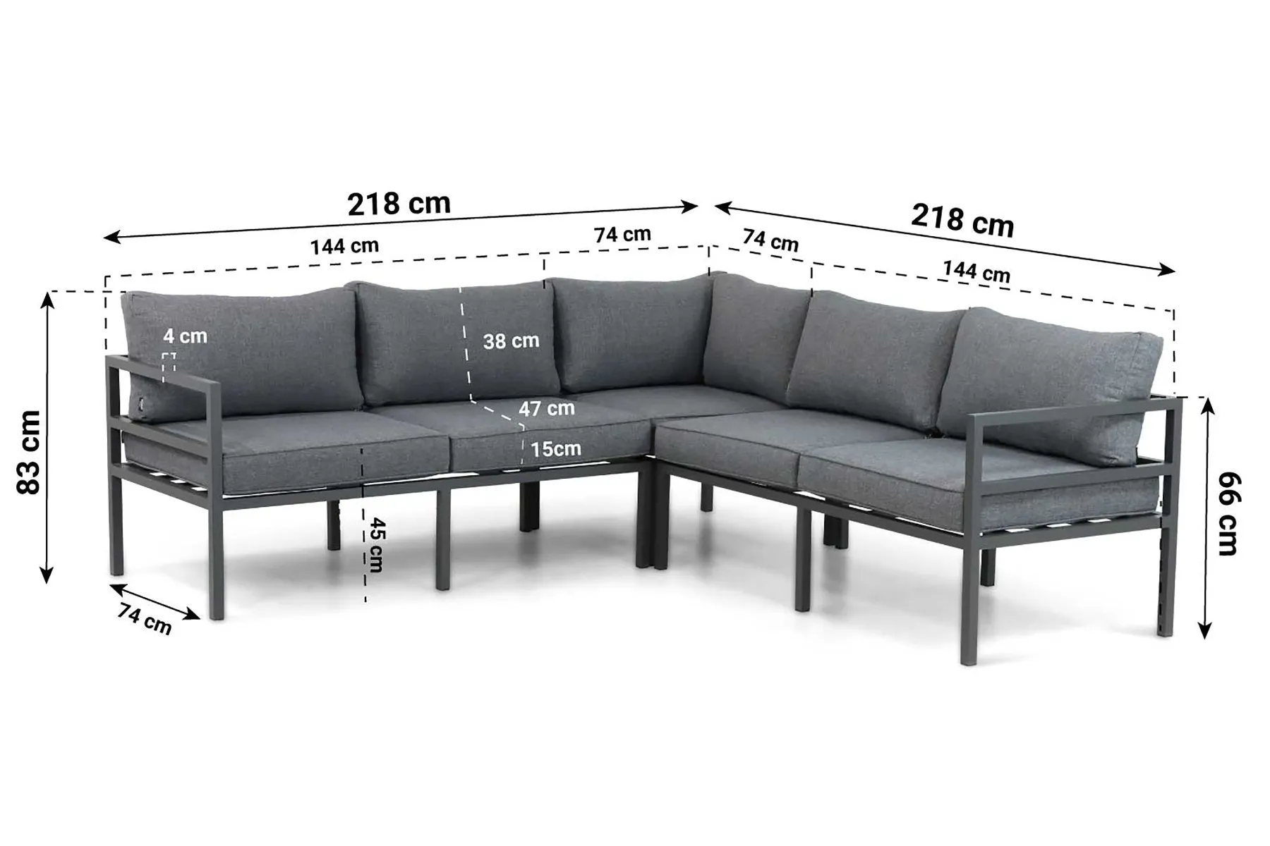 Lifestyle Altino hoek loungeset 5-delig thumbnail