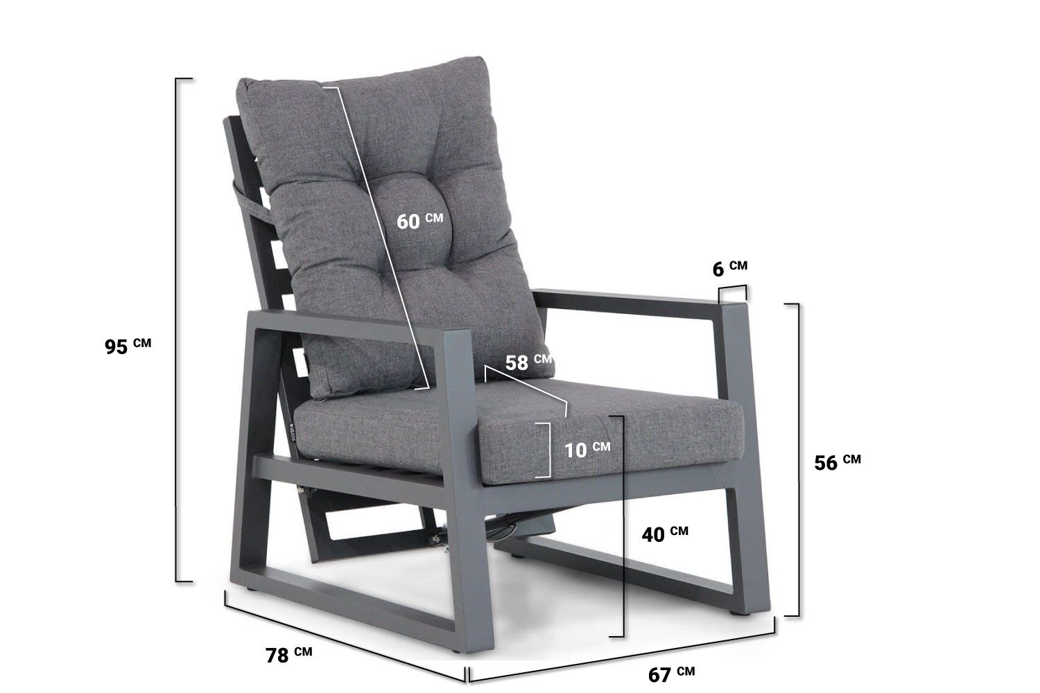Lifestyle Batala stoel-bank loungeset 4-delig