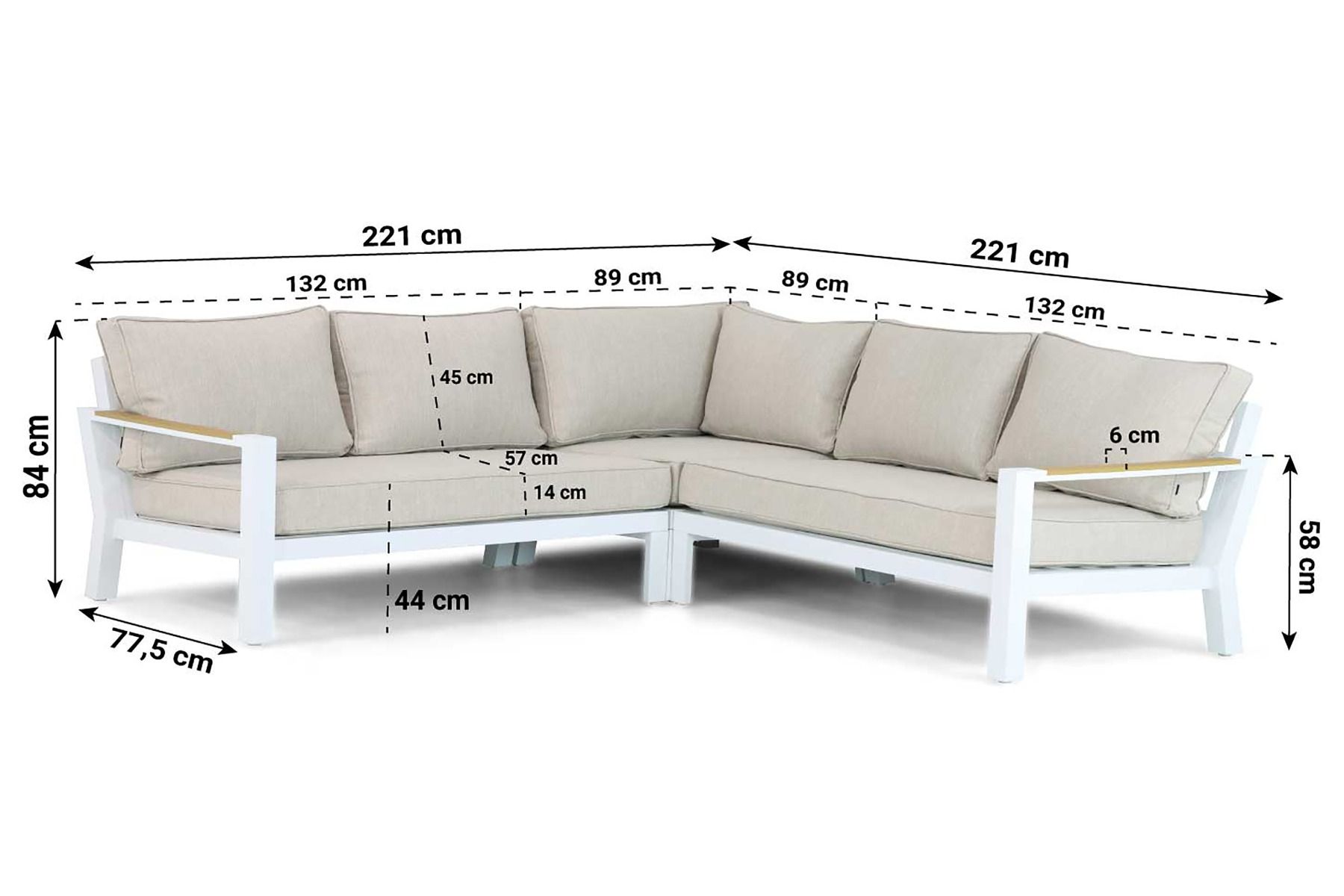Lifestyle Bilbao hoek loungeset 4-delig