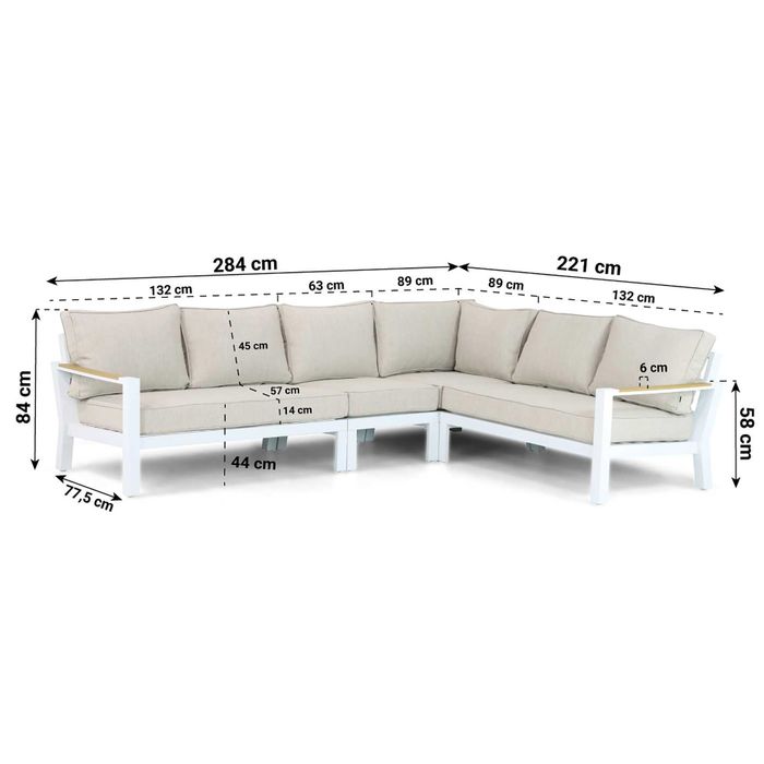 Lifestyle Bilbao hoek loungeset 4-delig