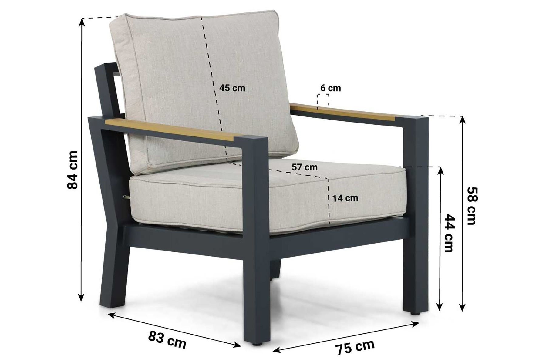 Lifestyle Bilbao stoel-bank loungeset 4-delig