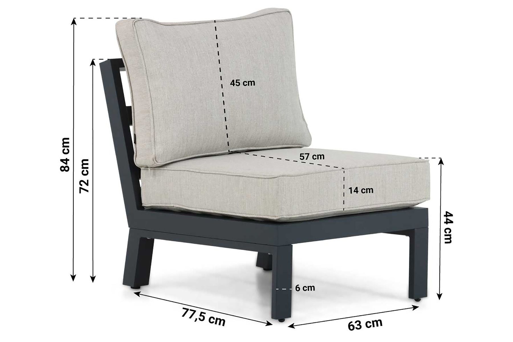 Lifestyle Bilbao hoek loungeset 4-delig thumbnail