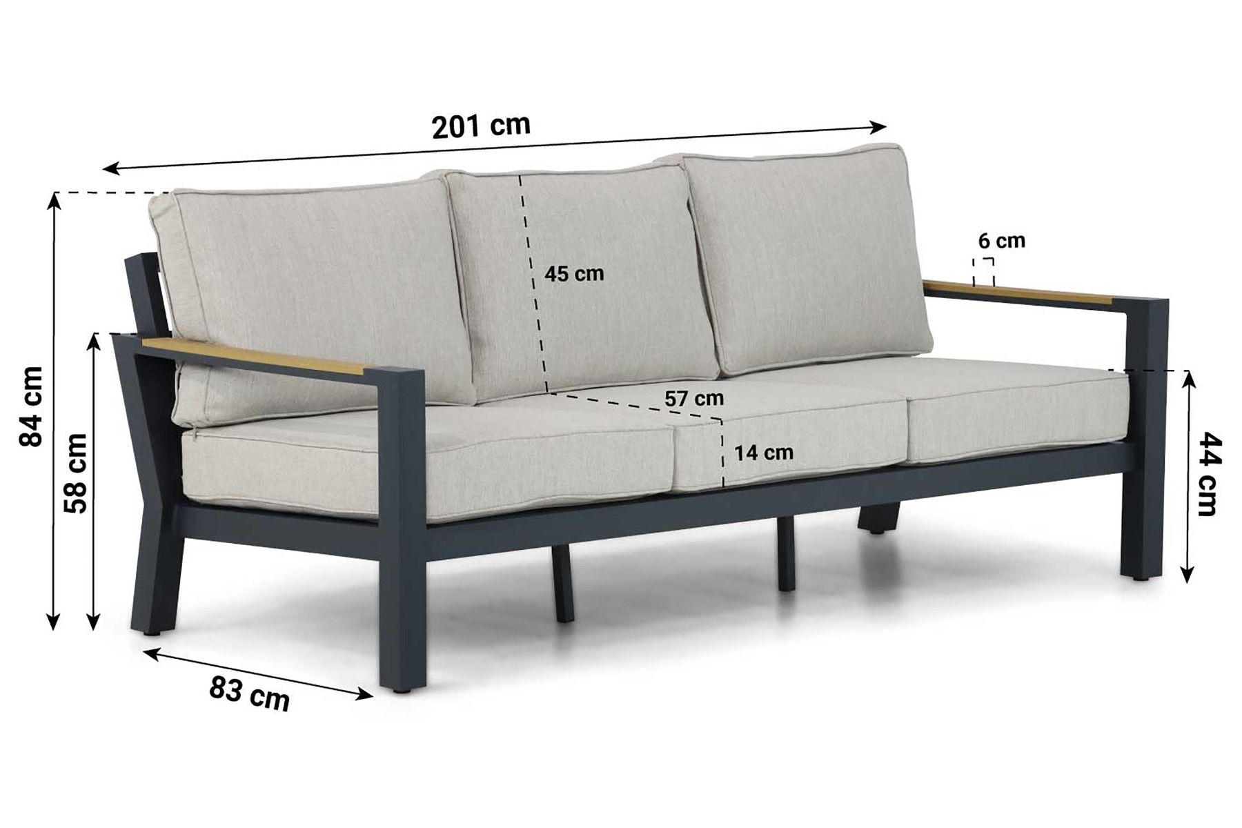 Lifestyle Bilbao stoel-bank loungeset 4-delig