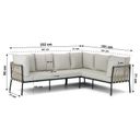 Lifestyle Boretti dining loungeset 3-delig thumbnail