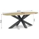 Santika Vivian/Brookline 240 cm ovaal dining tuinset 7-delig thumbnail
