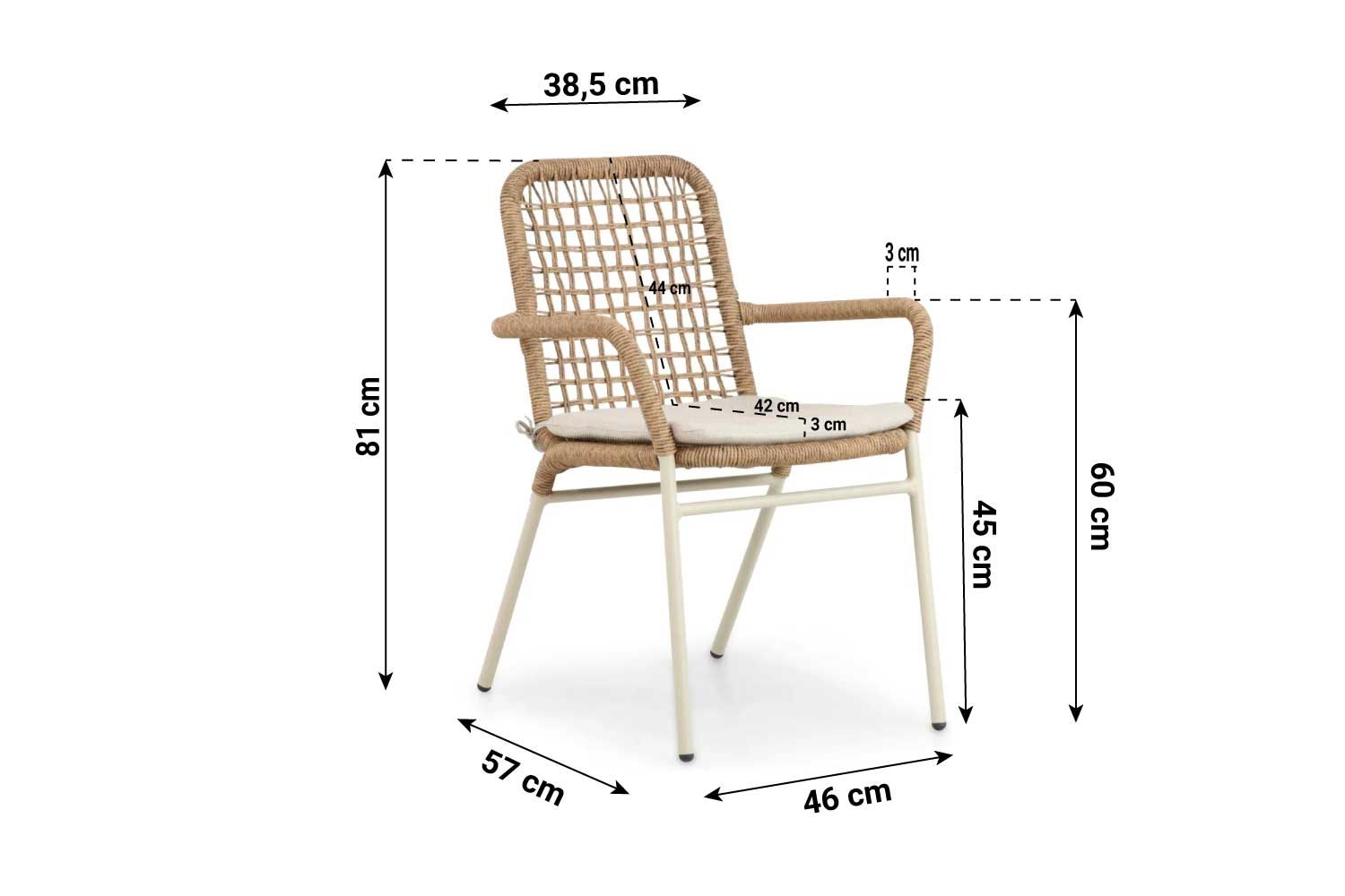 Lifestyle Catalone/Tavano 160 cm dining tuinset 5-delig