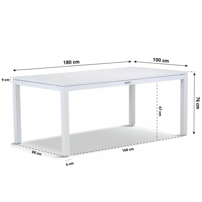 Lifestyle Salina/Concept 180 cm dining tuinset 5-delig